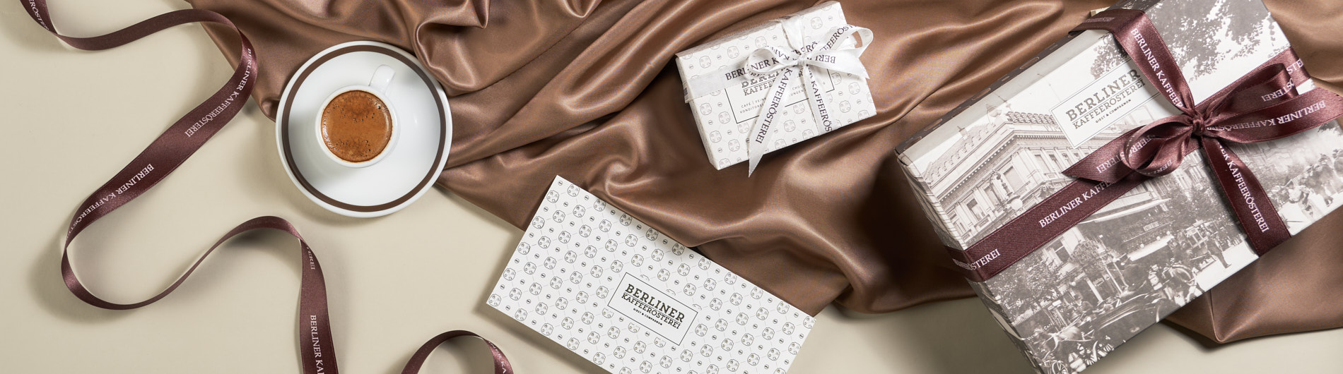 Berliner Kaffeerösterei Banner Geschenksets und Probiersets - Hintergrund