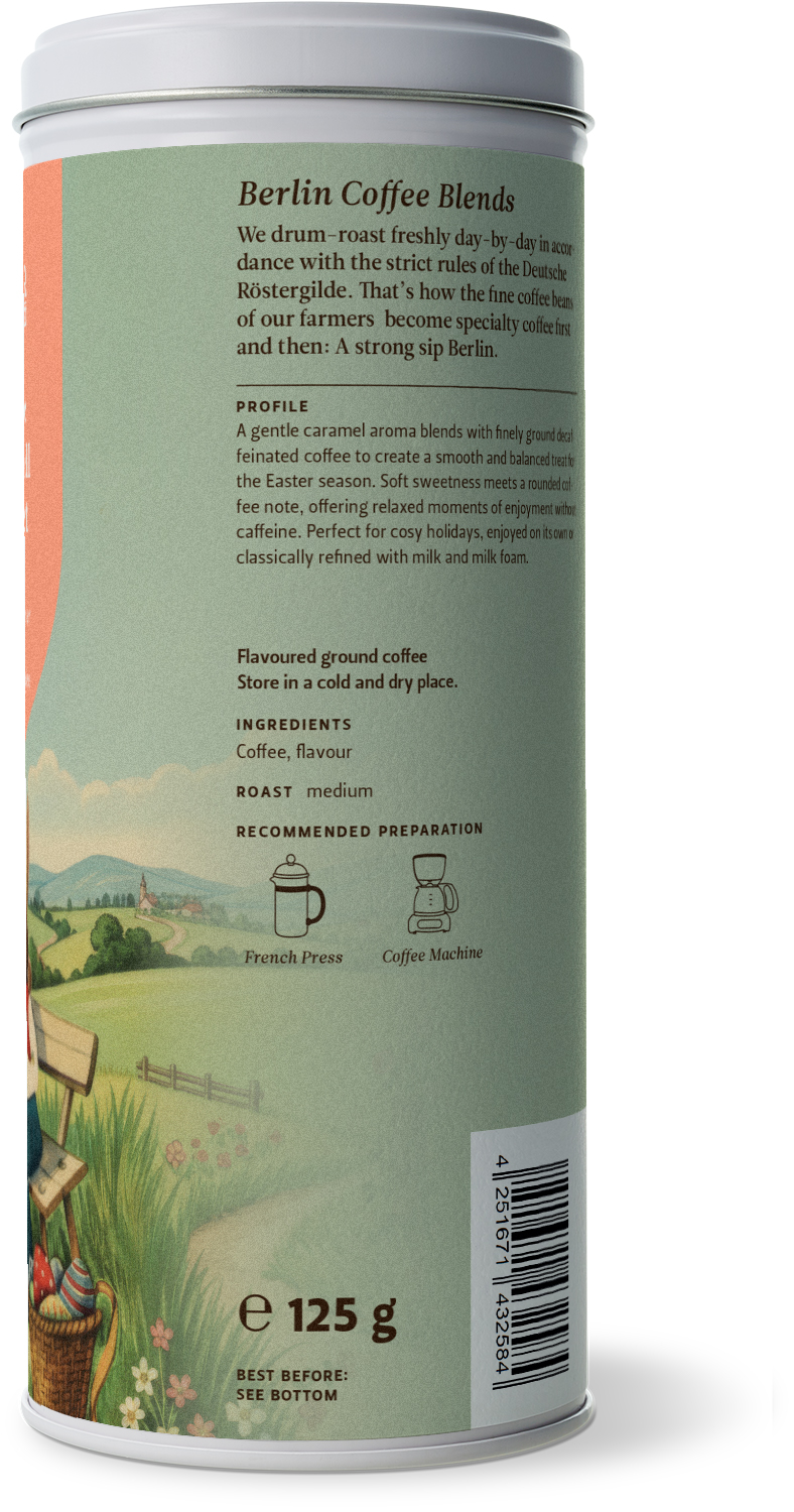 aromatisierter Oster Karamell Kaffee entkoffeiniert (125g / gemahlen)