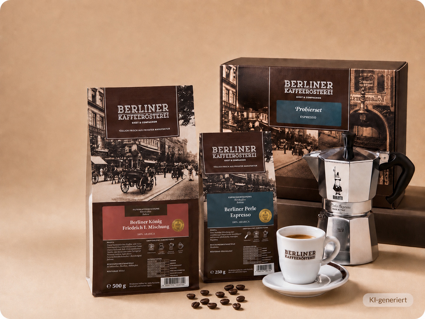 Berliner Kaffeerösterei Geschenke Sets Kaffee Tee Süsses Kaffeegeschenk