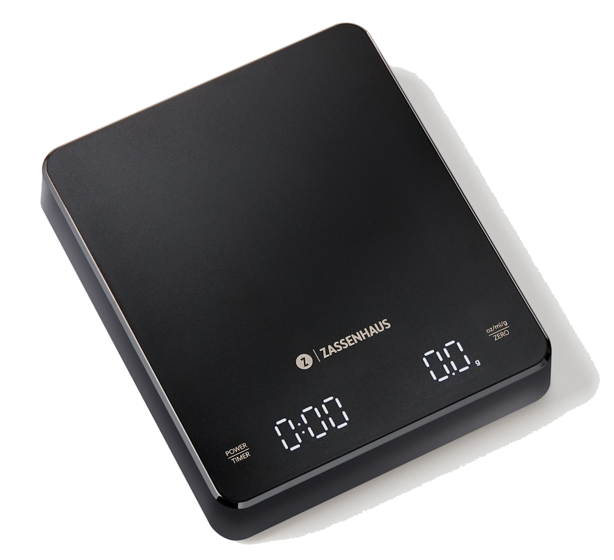 Zassenhaus - Digitale Kaffeewaage EXPERT USB, wiederaufladbar, max. 3.000g Zassenhaus - Digitale Kaffeewaage EXPERT USB, wiederaufladbar, max. 3.000g