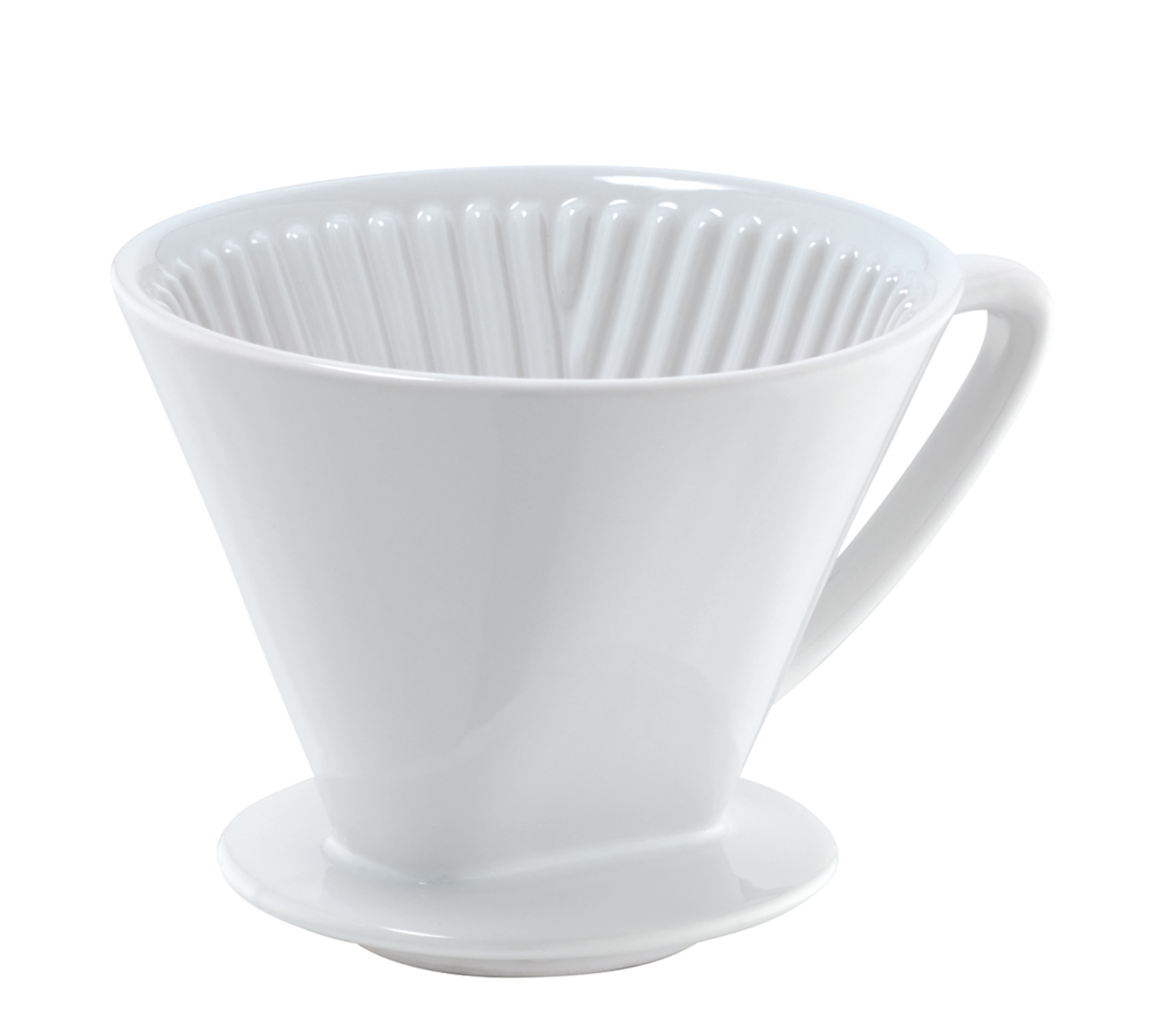 Cilio - Kaffeefilter | Dripper Keramik weiss Größe 4