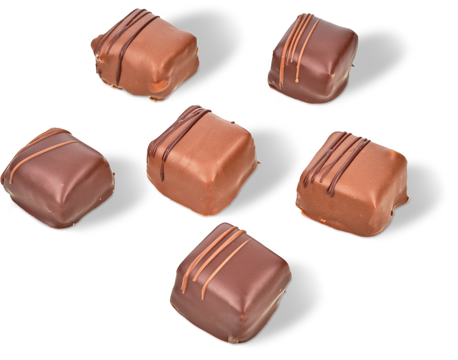 6er Weihnachts-Nougat-Blätterkrokant 6er Weihnachts-Nougat-Blätterkrokant