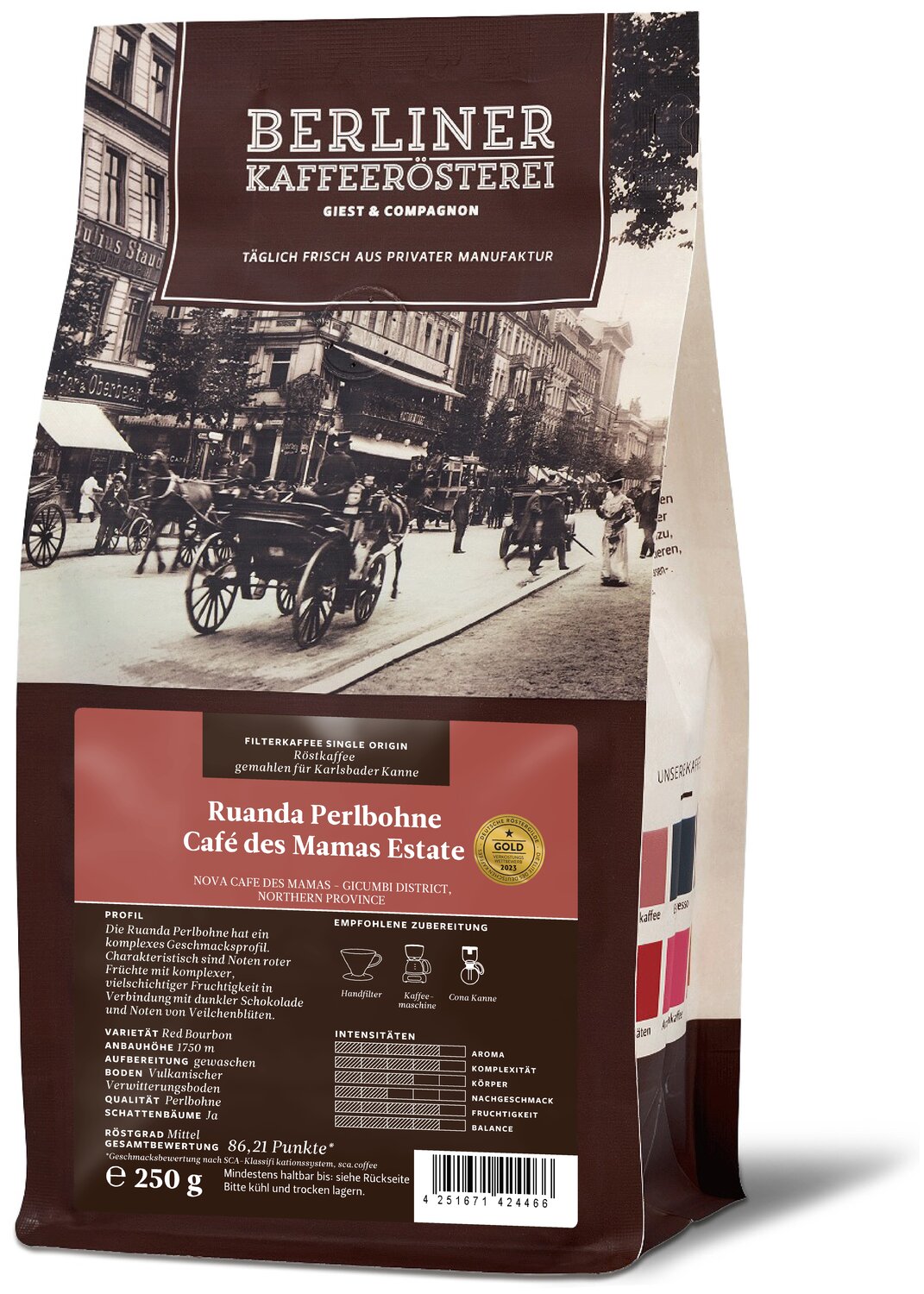 Ruanda Perlbohne Café des Mamas Estate