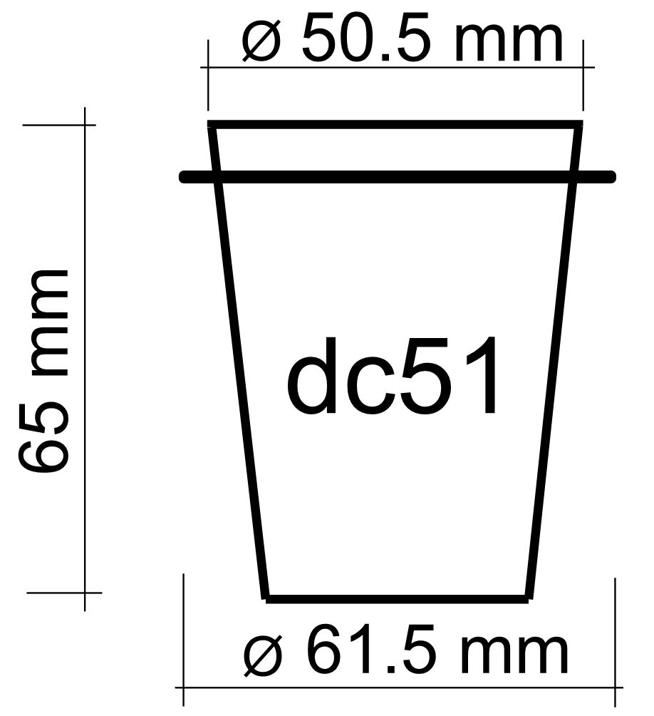 JoeFrex - Dosierbecher Coffee Dosing Cup 51mm aus Edelstahl