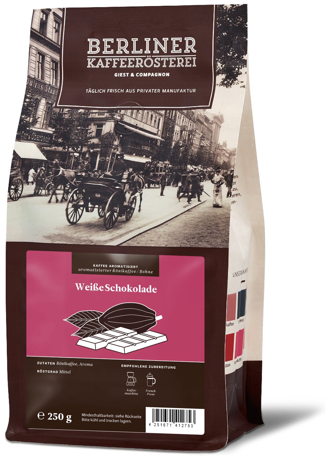 aromatisierter Kaffee weiße Schokolade aromatisierter Kaffee weiße Schokolade