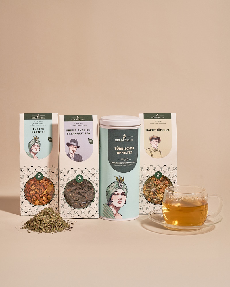 Tee Berliner Kaffeerösterei Güldenklee hochwertiger Tee