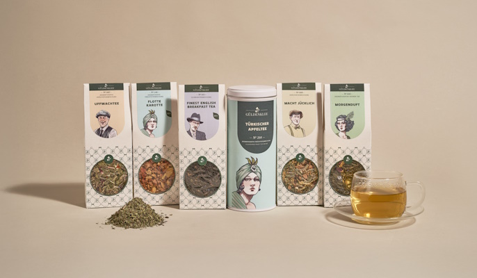 Tee Berliner Kaffeerösterei Güldenklee hochwertiger Tee