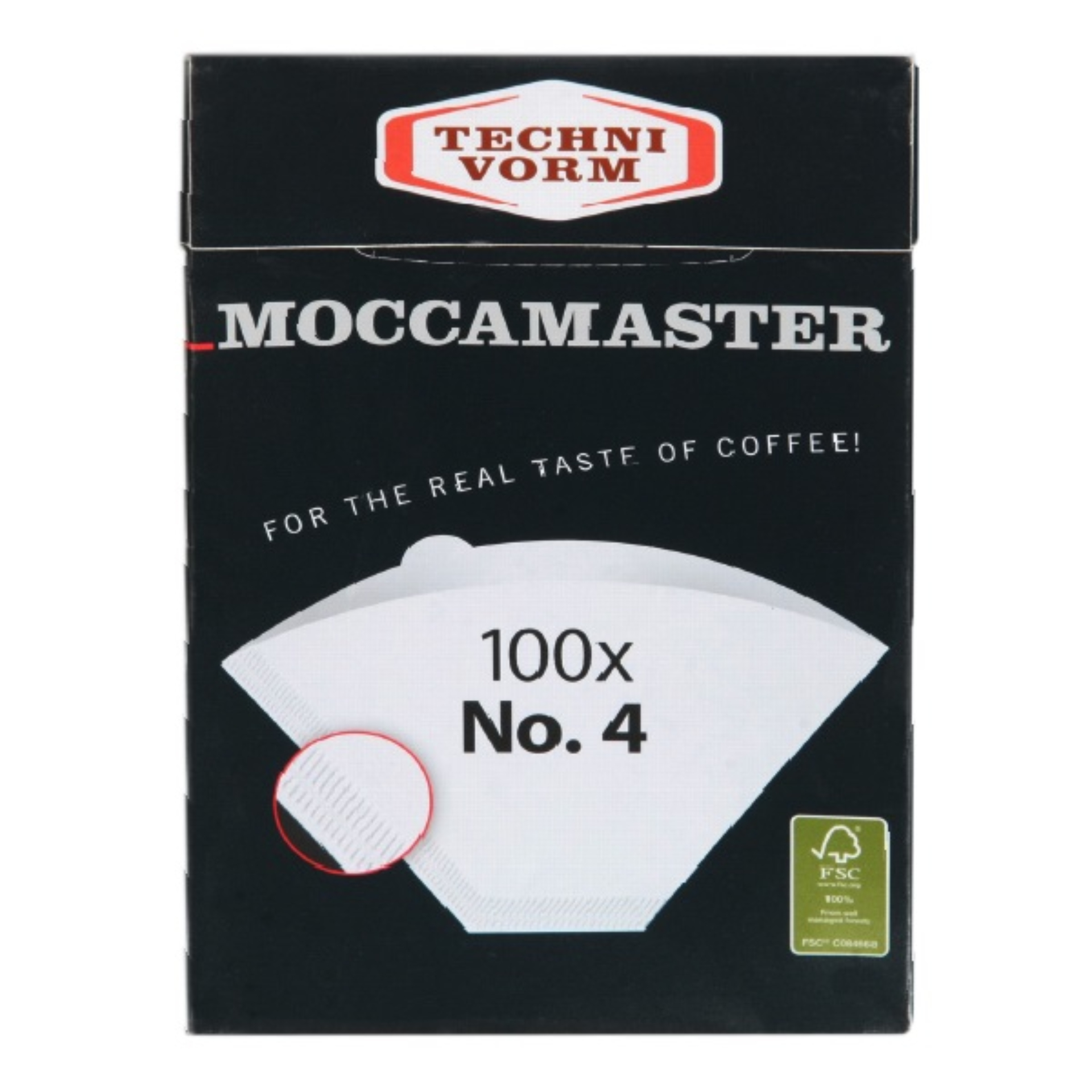 Moccamaster - Filterpapier No. 4 (Packung mit 100 Stück)
