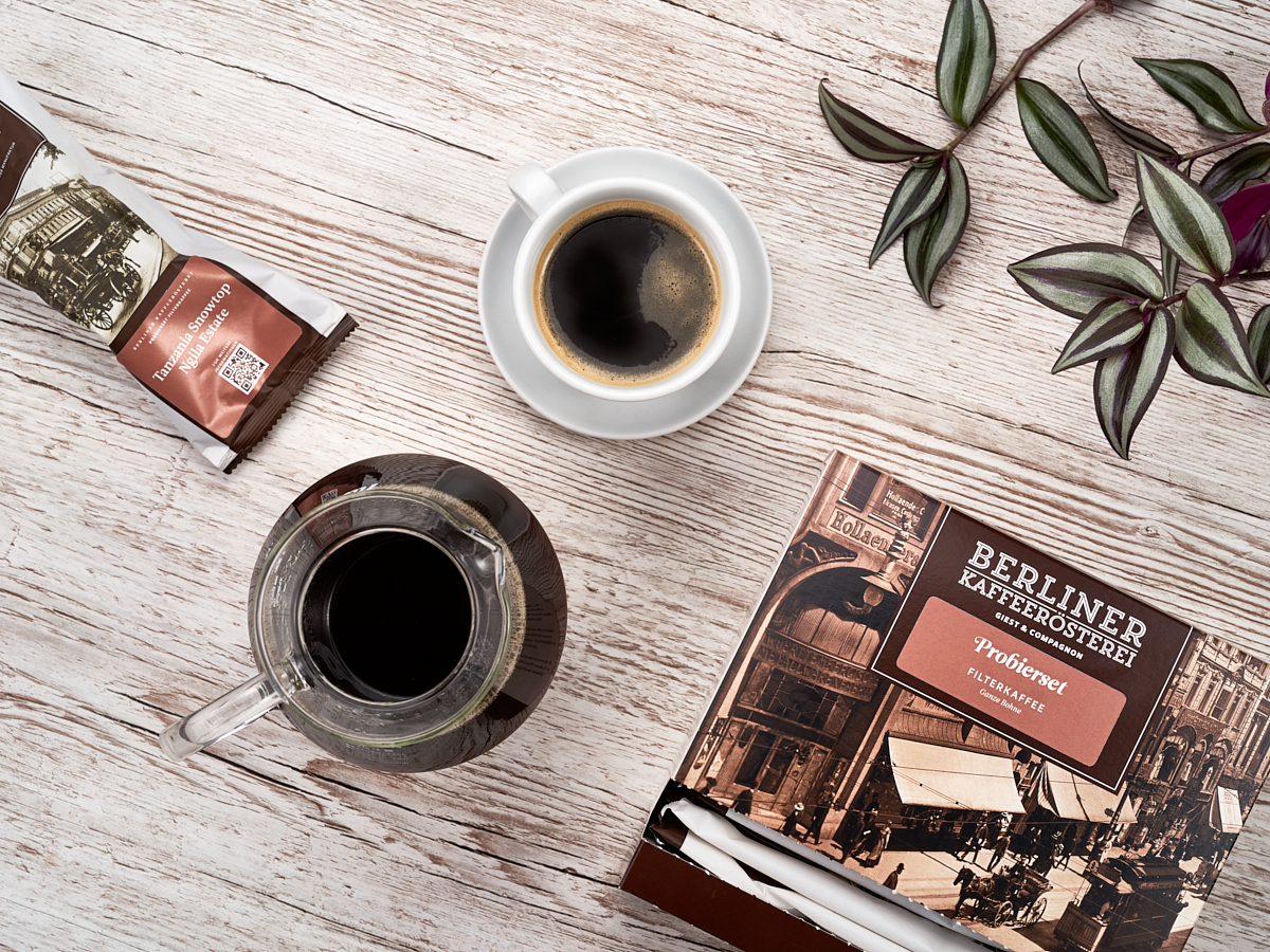 Banner Probierset Kaffee von der Berliner Kaffeerösterei