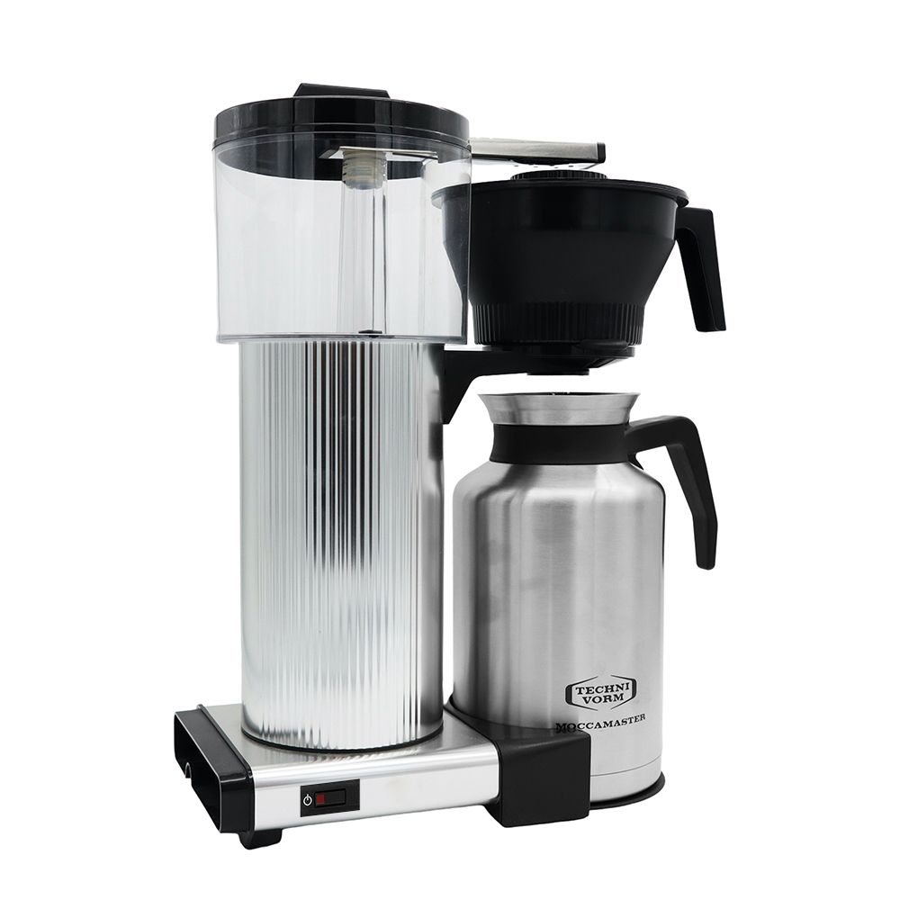Moccamaster - CDT Grand silber mit Thermoskanne 1,8 L für Büro und Café