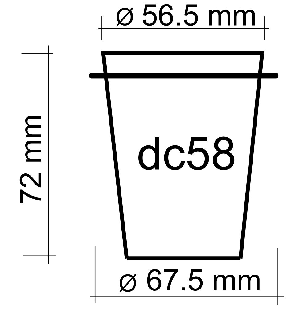 JoeFrex - Dosierbecher Coffee Dosing Cup 58mm aus Edelstahl