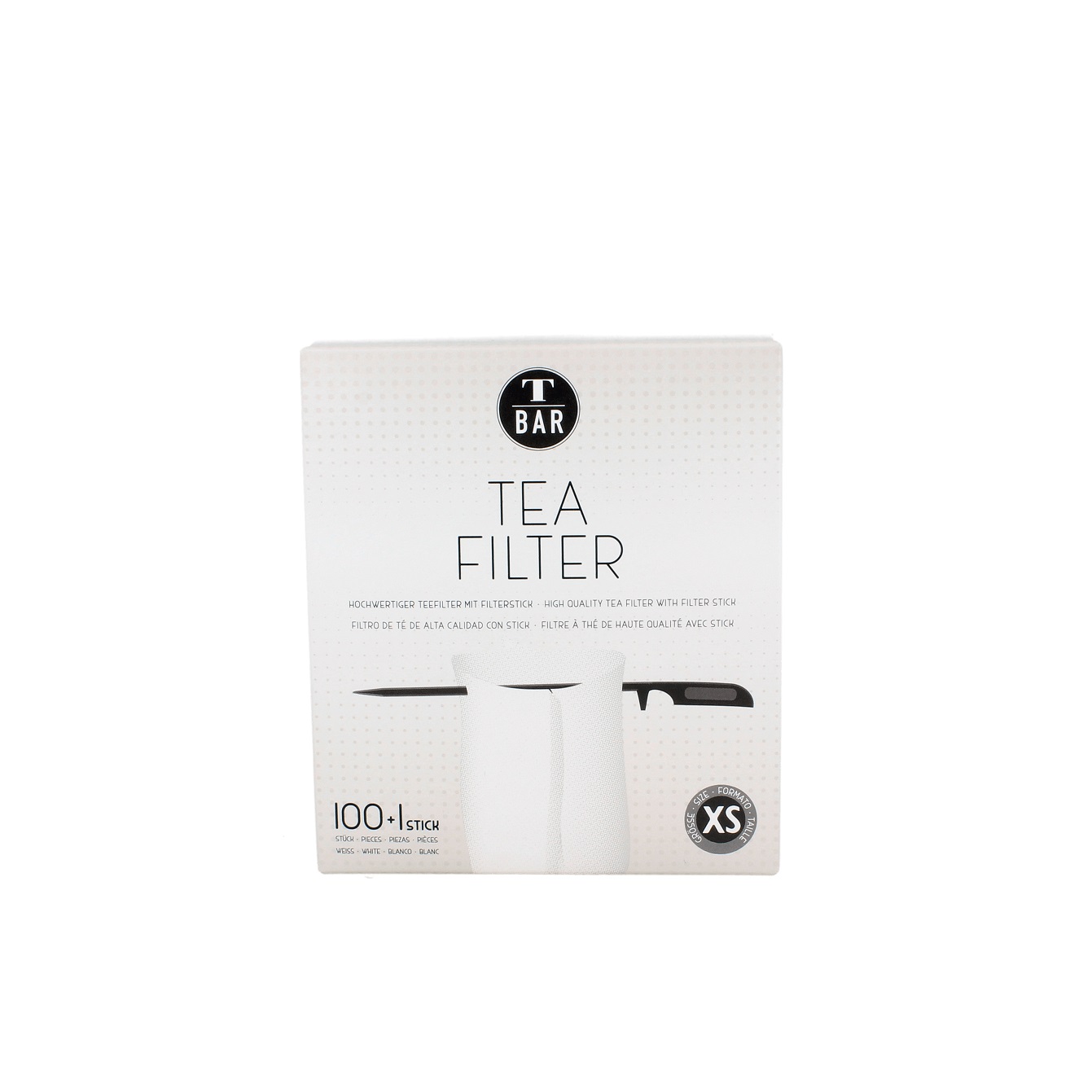 T-Bar - Papierfilter Größe XS mit Stick bis 250ml T-Bar - Papierfilter Größe XS mit Stick bis 250ml
