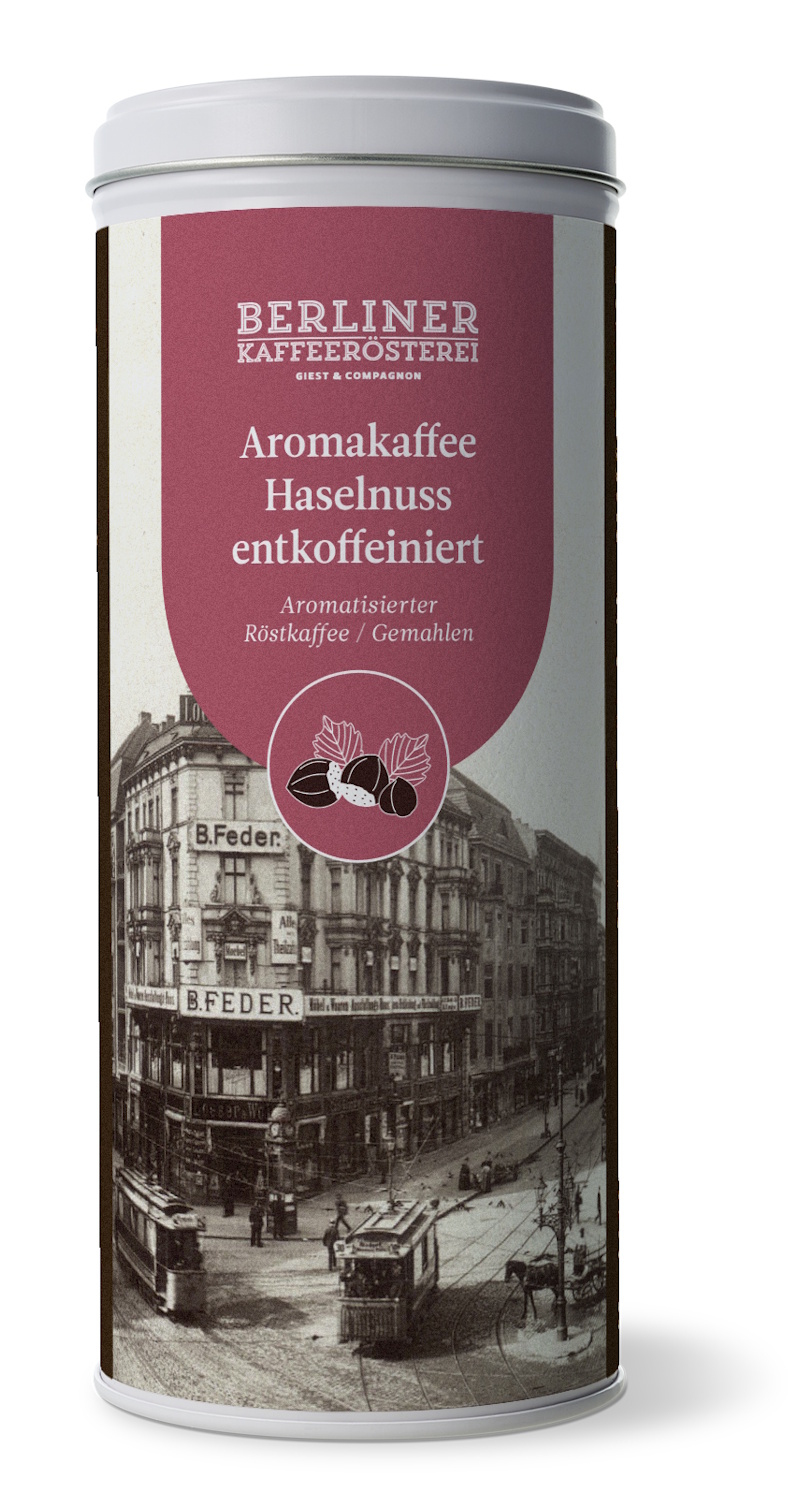 aromatisierter Kaffee Haselnuss, entkoffeiniert (125g / gemahlen)