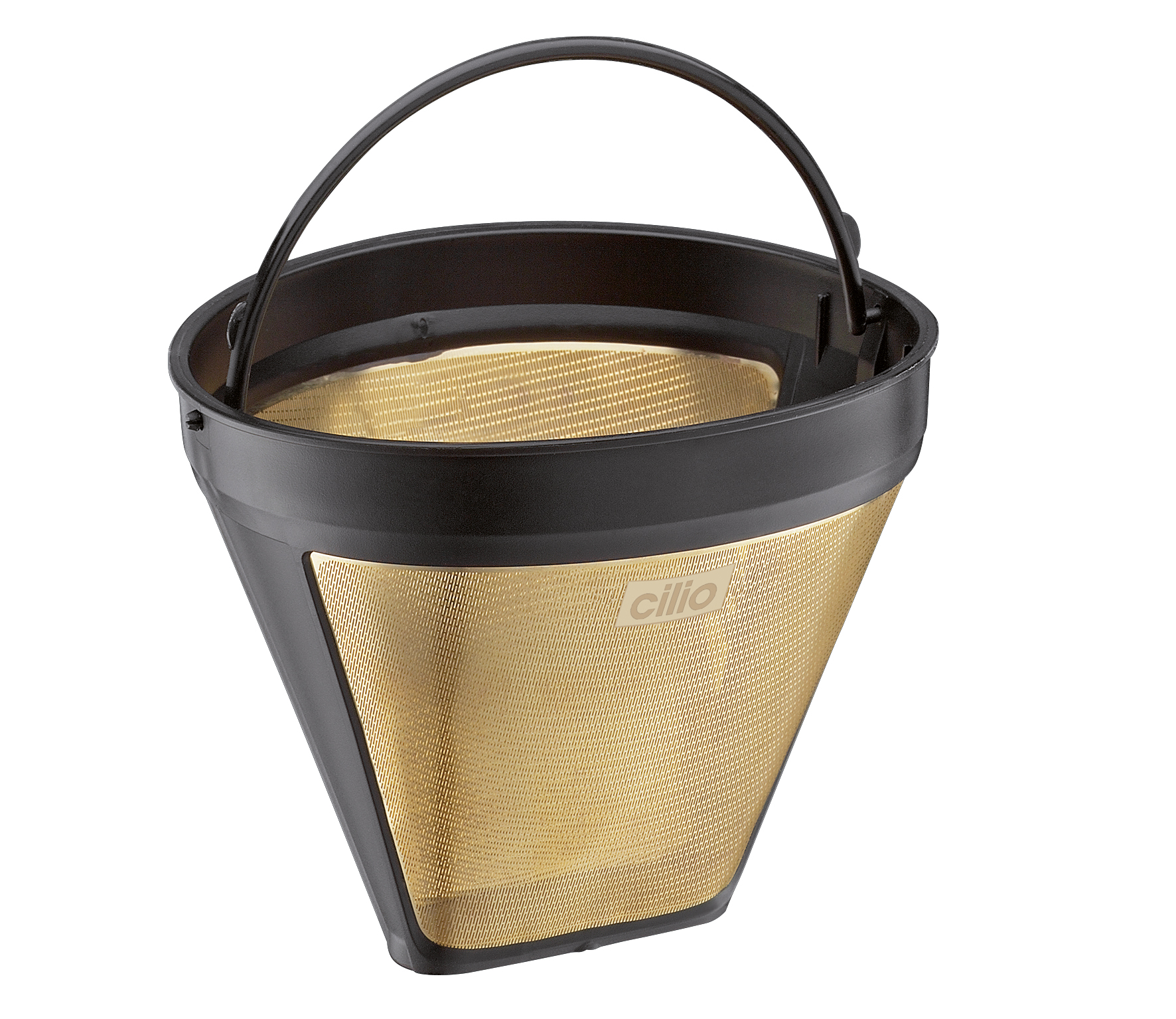 Cilio - Dauerfilter Edelstahl vergoldet Größe 4 Cilio - Dauerfilter Edelstahl vergoldet Größe 4