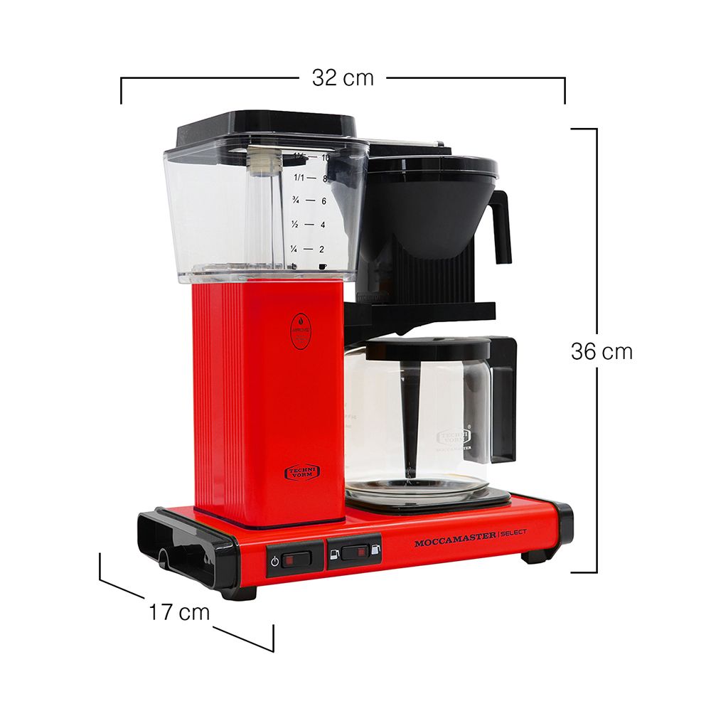 Moccamaster - Kaffeemaschine KBG Select 4-10 Tassen rot