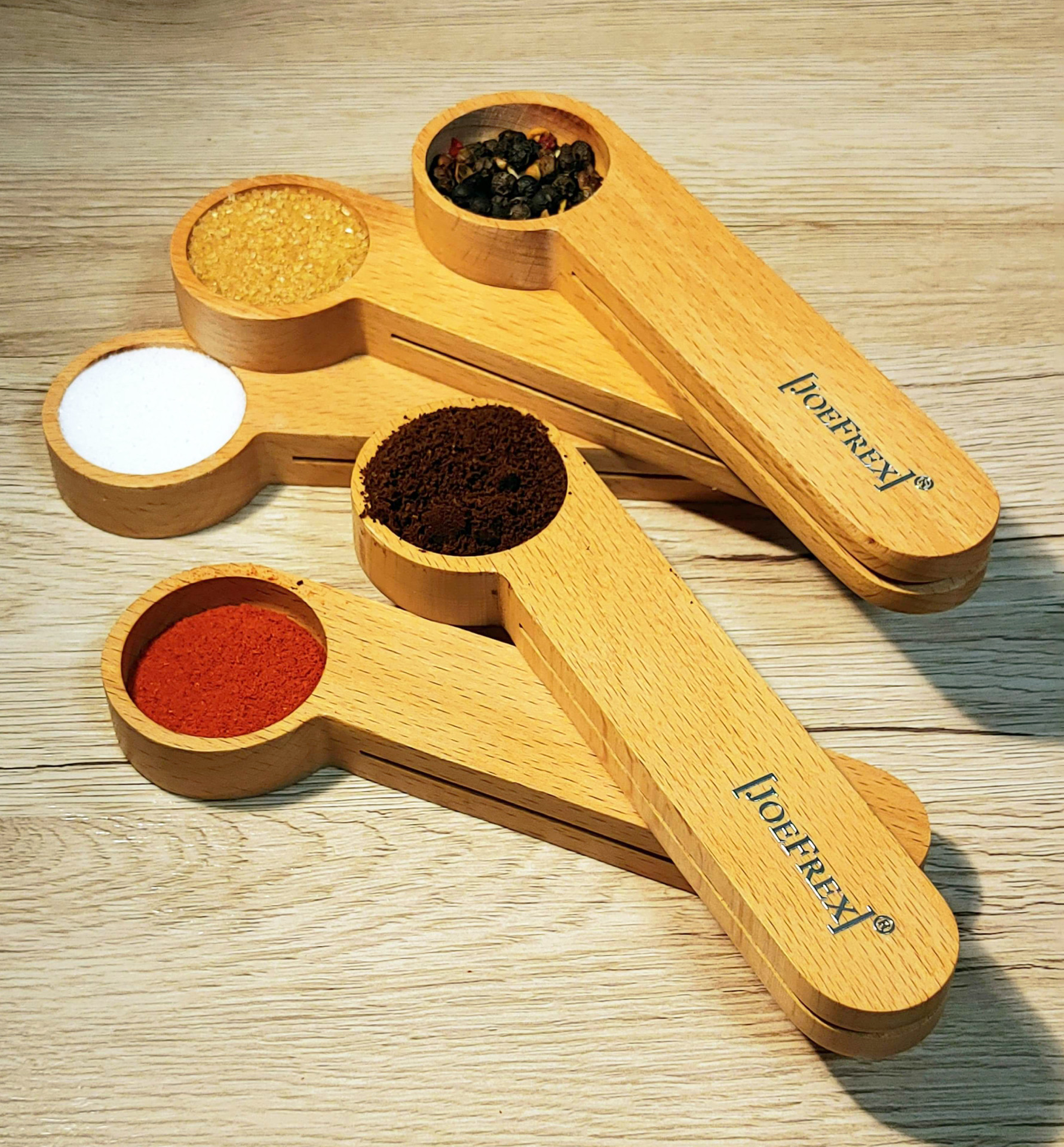 JoeFrex - Kaffee Maßlöffel 7g Holz mit Clip JoeFrex - Kaffee Maßlöffel 7g Holz mit Clip