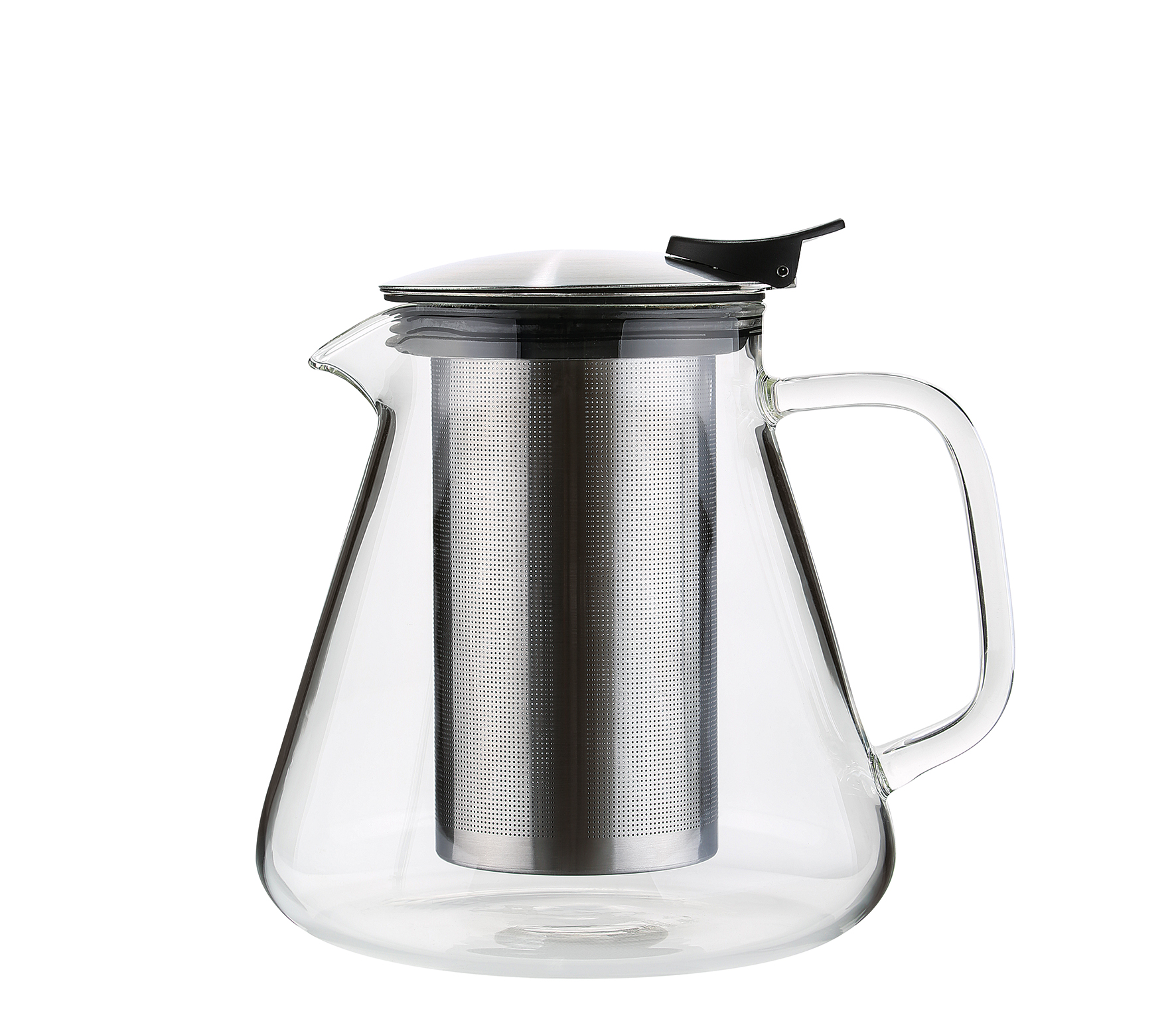 Cilio - Aufgusskanne GIULIETTA 1l aus Glas mit Edelstahlsieb auch für Cold Brew Cilio - Aufgusskanne GIULIETTA 1l aus Glas mit Edelstahlsieb auch für Cold Brew