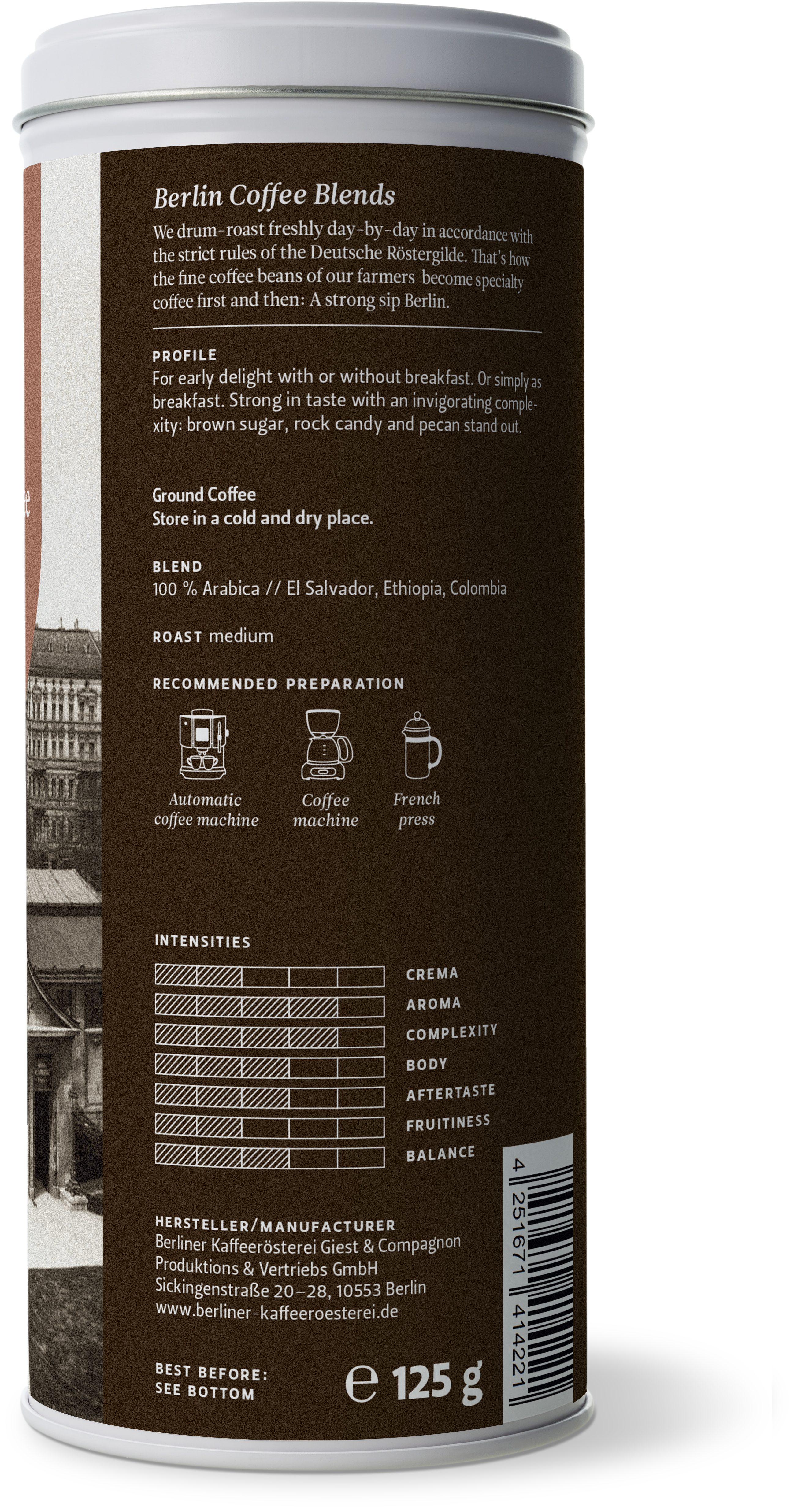 Berliner Frühstückskaffee (125g / gemahlen)