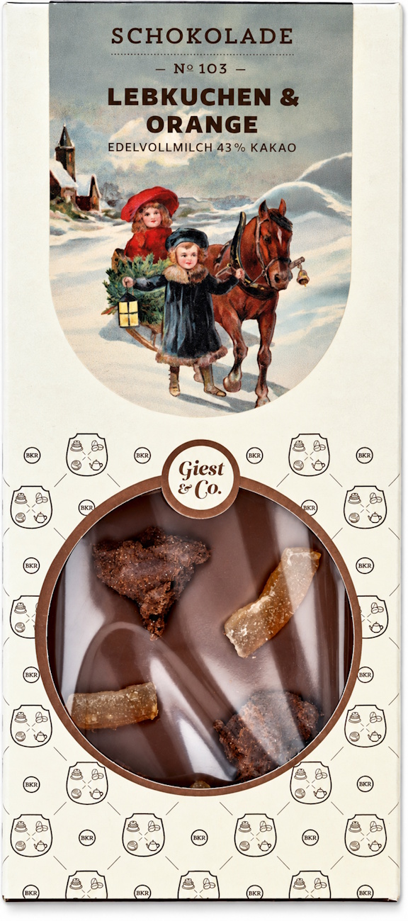 Tafel - Lebkuchen Orange - Vollmilch - Nr. 103