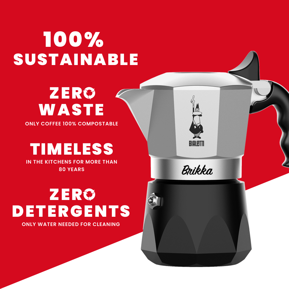 Bialetti - Brikka Elite 4 Ts Herdkännchen Bialetti - Brikka Elite 4 Ts Herdkännchen