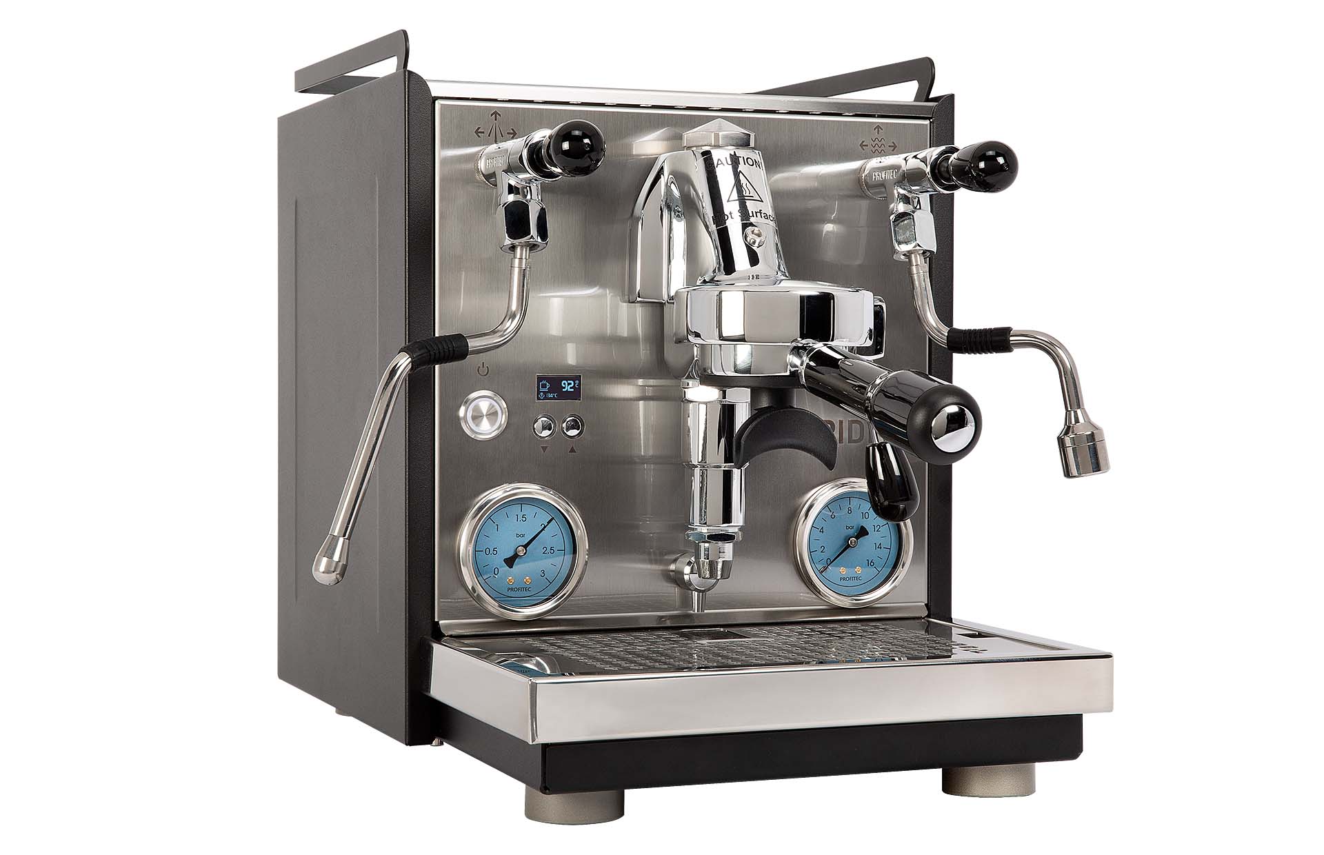 Profitec RIDE - Dualboiler Siebträger Espressomaschine PID inox-schwarz +Neugerät+