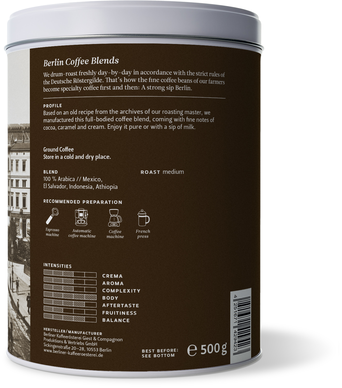 Altberliner Traditionsmischung (gemahlen) Altberliner Traditionsmischung (gemahlen)