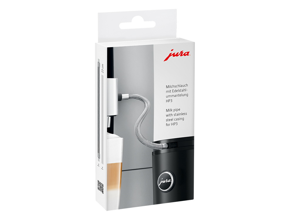 Jura - Milchschlauch mit Edelstahlummantelung für Milchsysteme HP3 Jura - Milchschlauch mit Edelstahlummantelung für Milchsysteme HP3