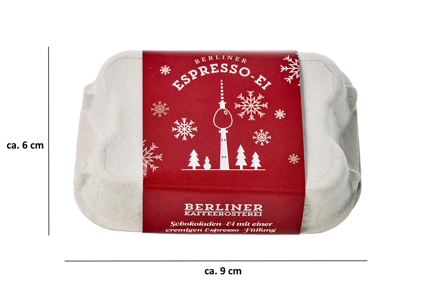 Weihnachts-Espresso-Eier - 6 Stück