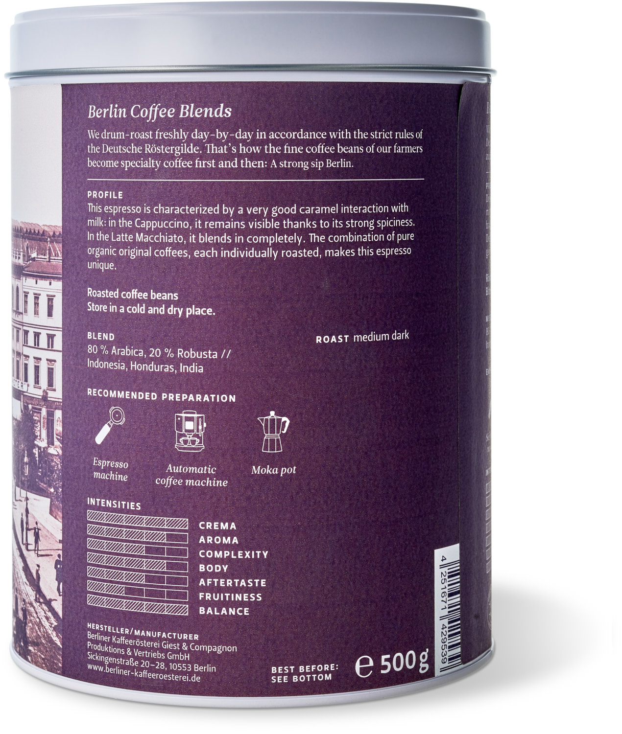 Espresso Supremo BIO (500g / ganze Bohne)