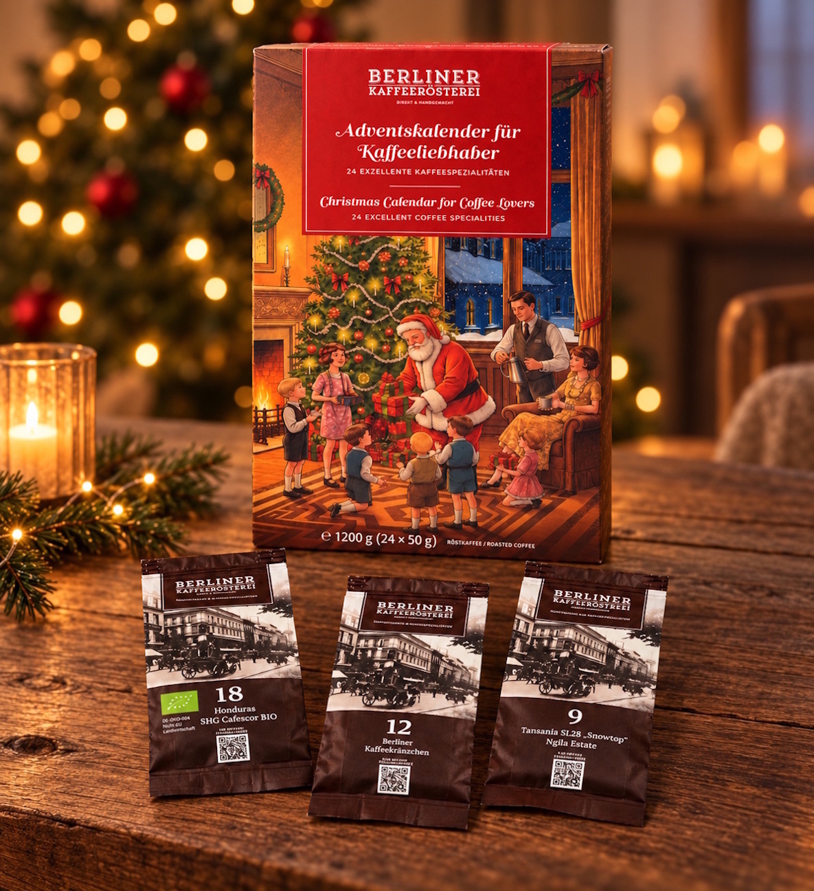 Kaffee Adventskalender (ganze Bohne)