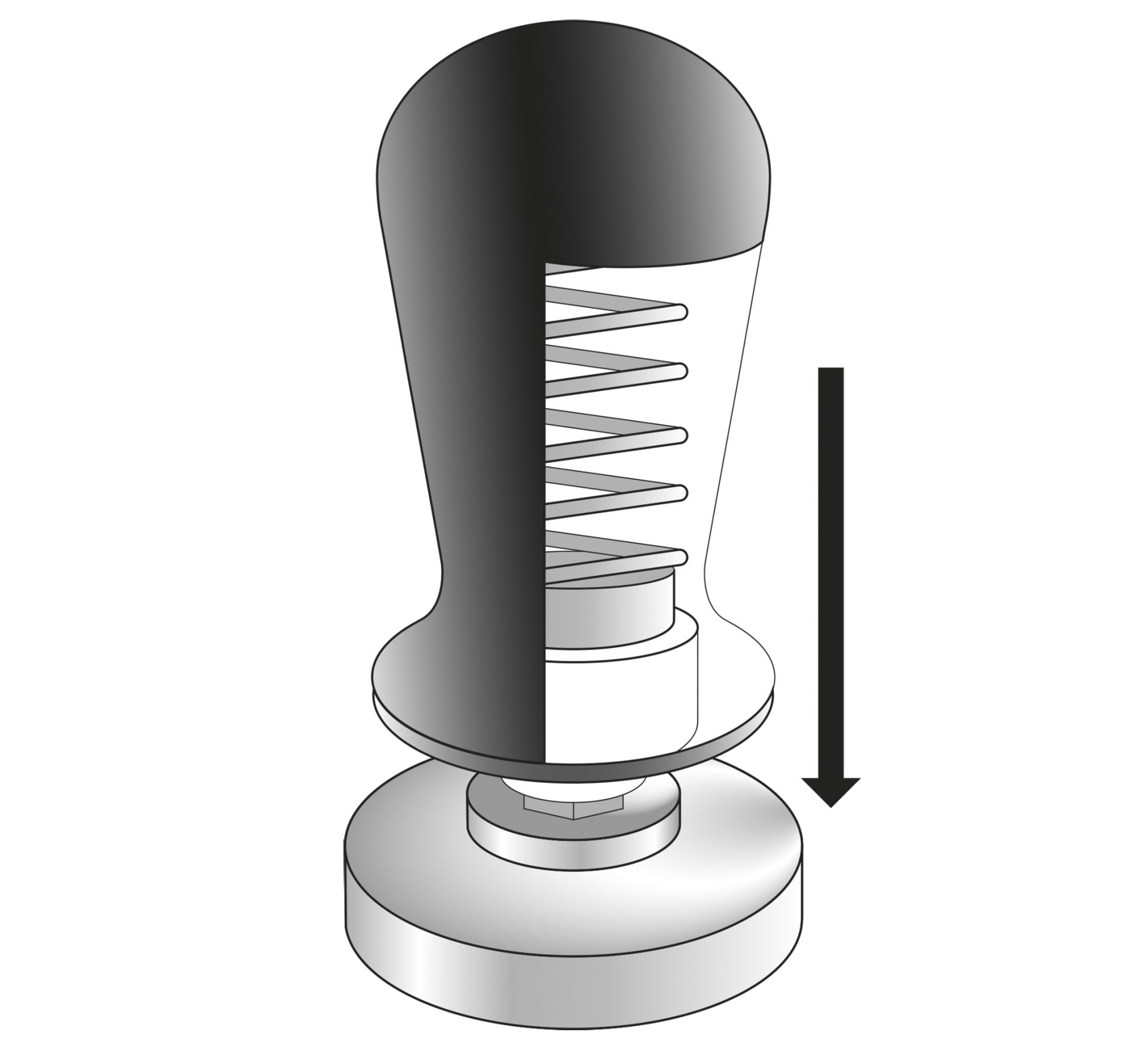 Cilio - Tamper BARISTA druckregulierend 58 mm