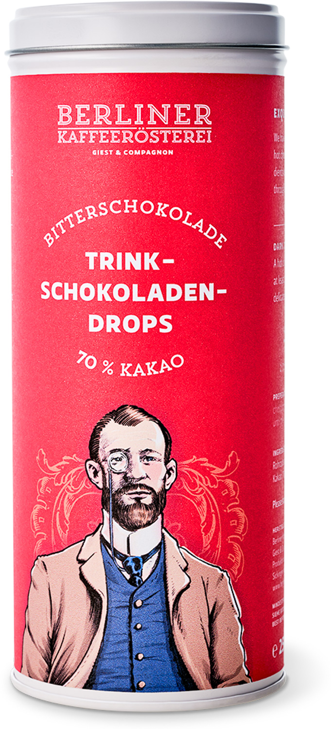 Edelbitterschokoladen-Drops 70% Kakao Edelbitterschokoladen-Drops 70% Kakao