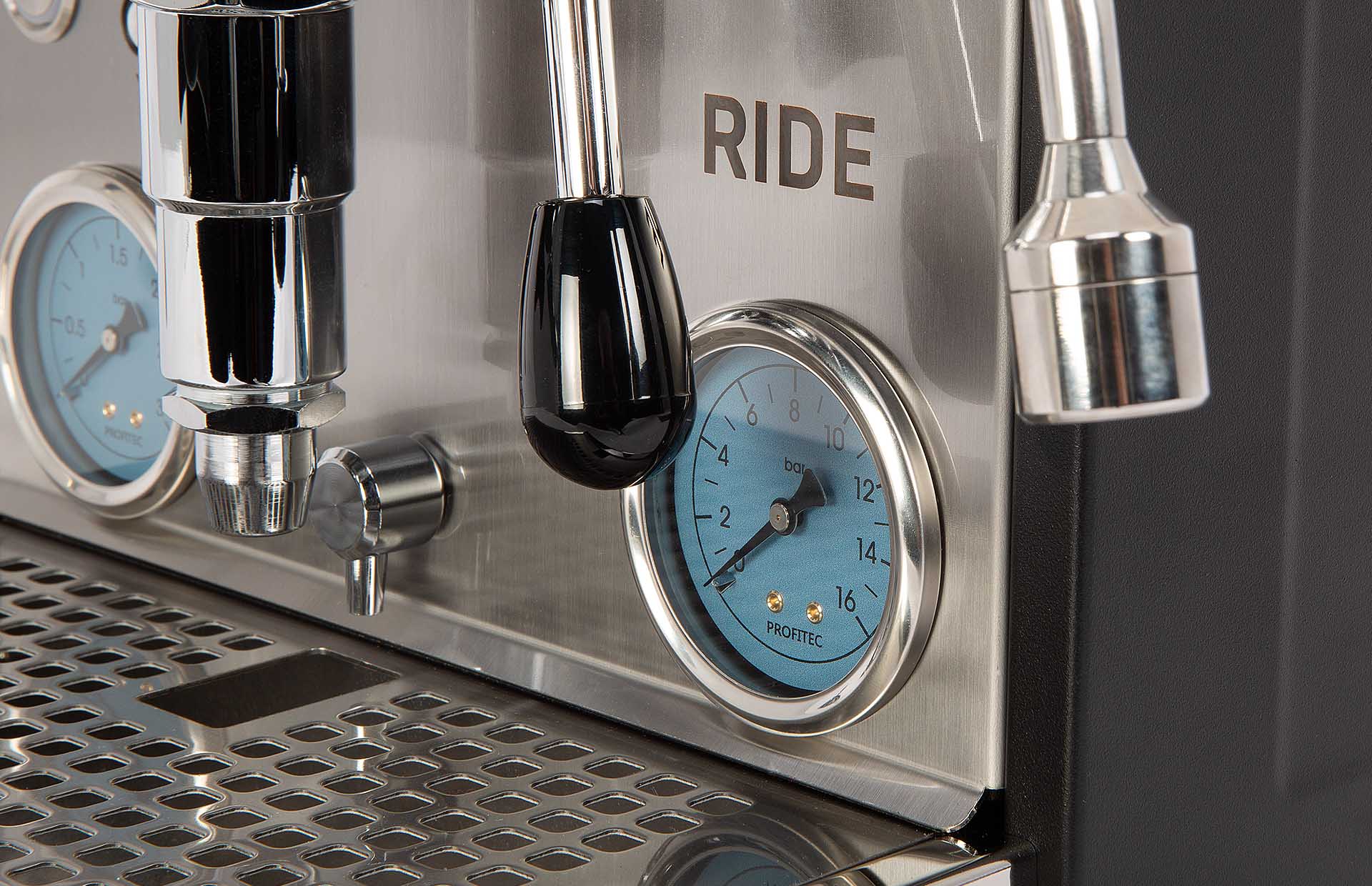 Profitec RIDE - Dualboiler Siebträger Espressomaschine PID inox-schwarz +Neugerät+