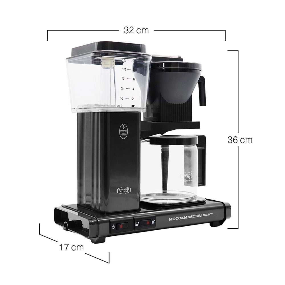 Moccamaster Kaffeemaschine KBG Select 4-10 Tassen schwarz