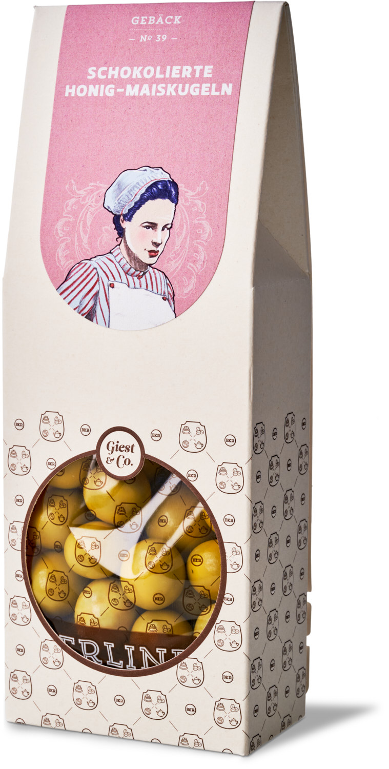 Gebäck - Schokolierte Honig-Maiskugeln - Nr. 39 Gebäck - Schokolierte Honig-Maiskugeln - Nr. 39