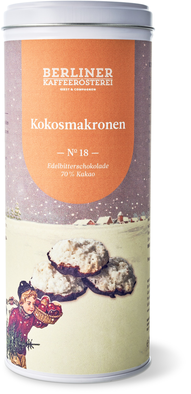 Gebäck - Nr. 18 - Kokosmakronen mit Edelbitterschokolade