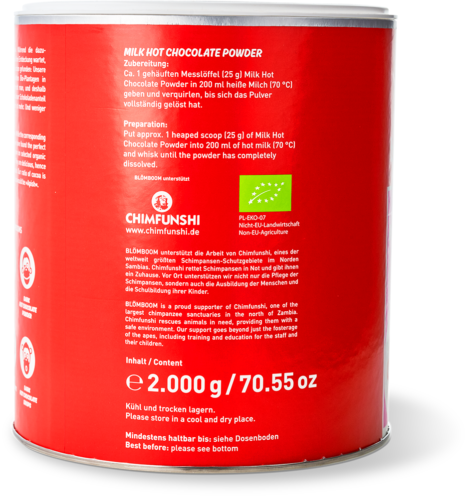 Blömboom - Milk Hot Chocolate Powder BIO