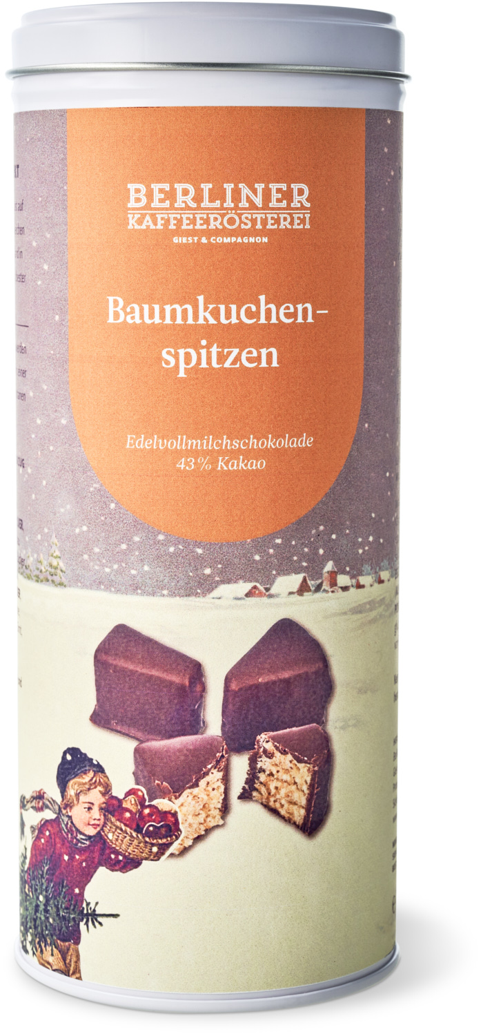 Baumkuchenkonfekt Nr. 04 in Edelvollmilchschokolade 43% Baumkuchenkonfekt Nr. 04 in Edelvollmilchschokolade 43%