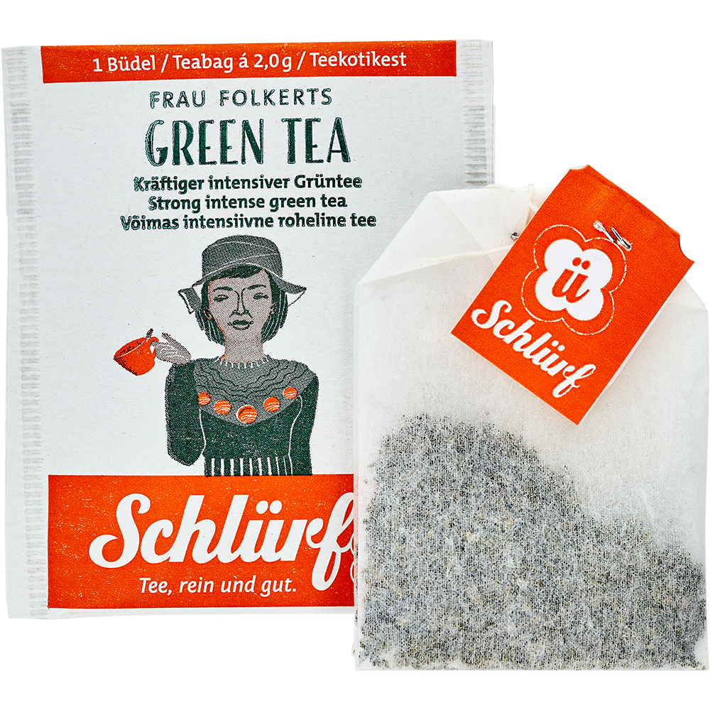 Schlürf - Büdel - Frau Folkerts Green Tea BIO