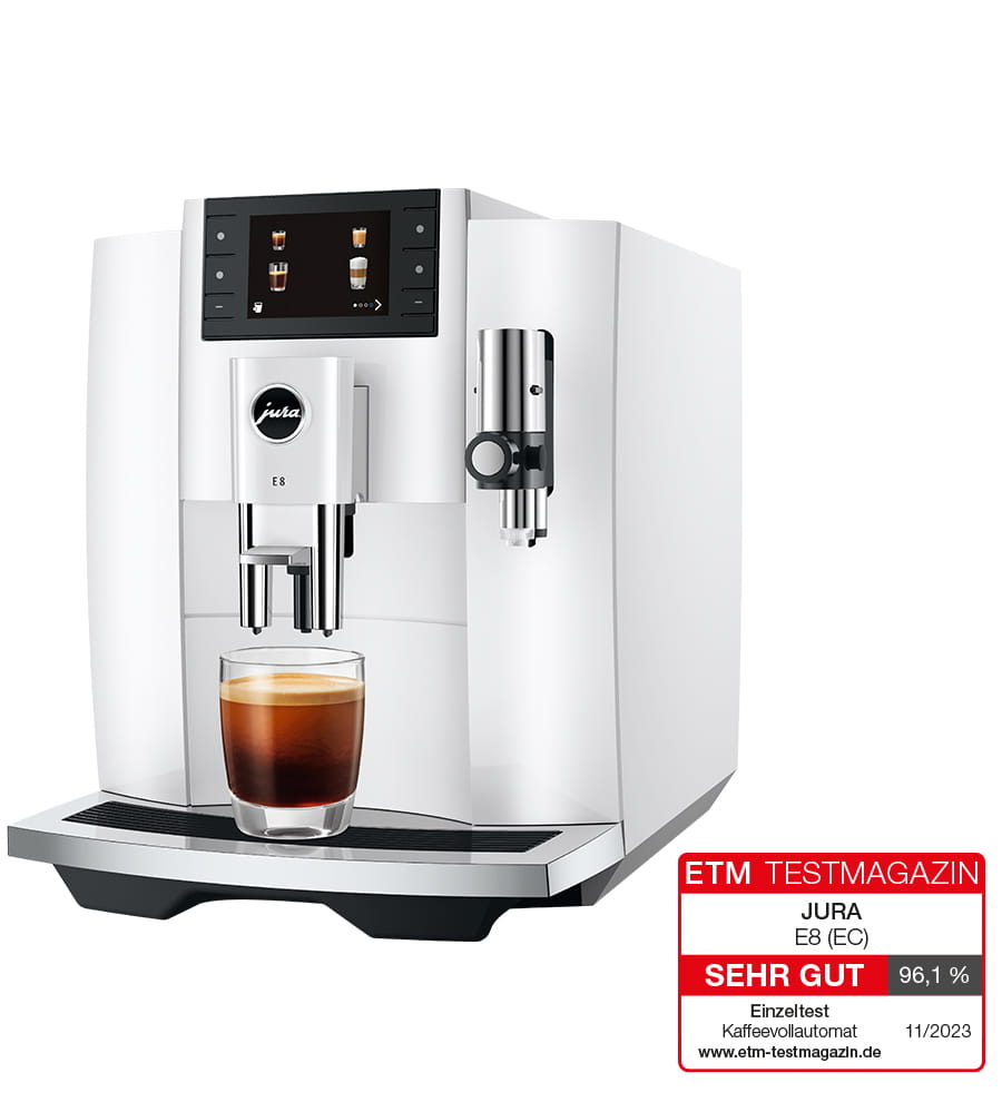 Jura - E8 Piano White 15585 (EC) +Vorführgerät+