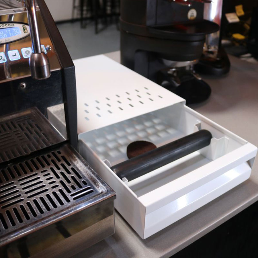 Rhino Coffee Gear - Kaffeesatzlade Knockbox Abschlagkasten Sudschublade weiß
