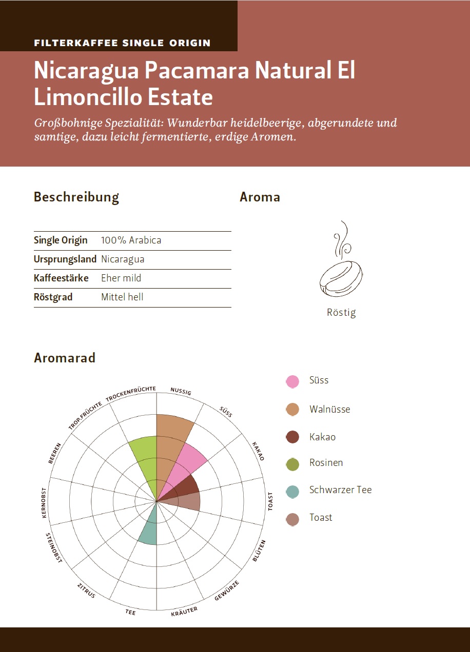 Nicaragua Pacamara Natural El Limoncillo Estate