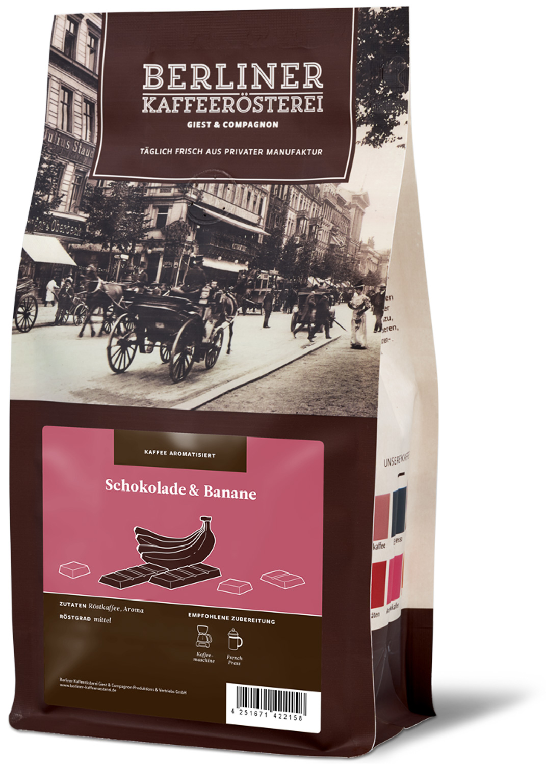 aromatisierter Kaffee Schokolade & Banane aromatisierter Kaffee Schokolade & Banane