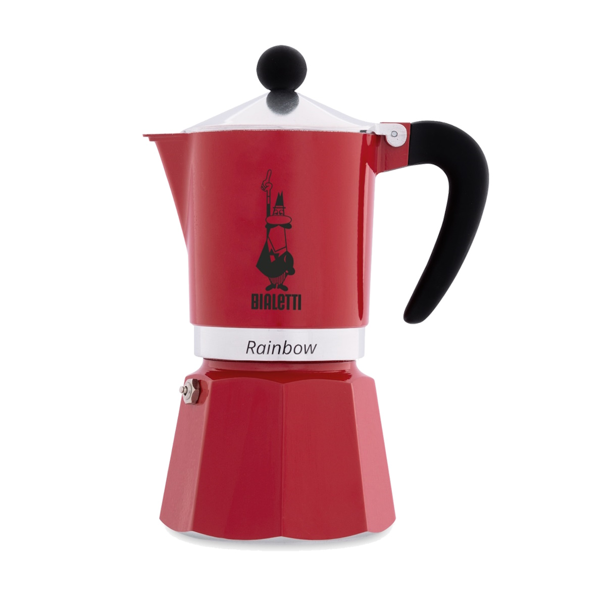 Bialetti - Espressokocher Rainbow 3 Tassen rot Bialetti - Espressokocher Rainbow 3 Tassen rot