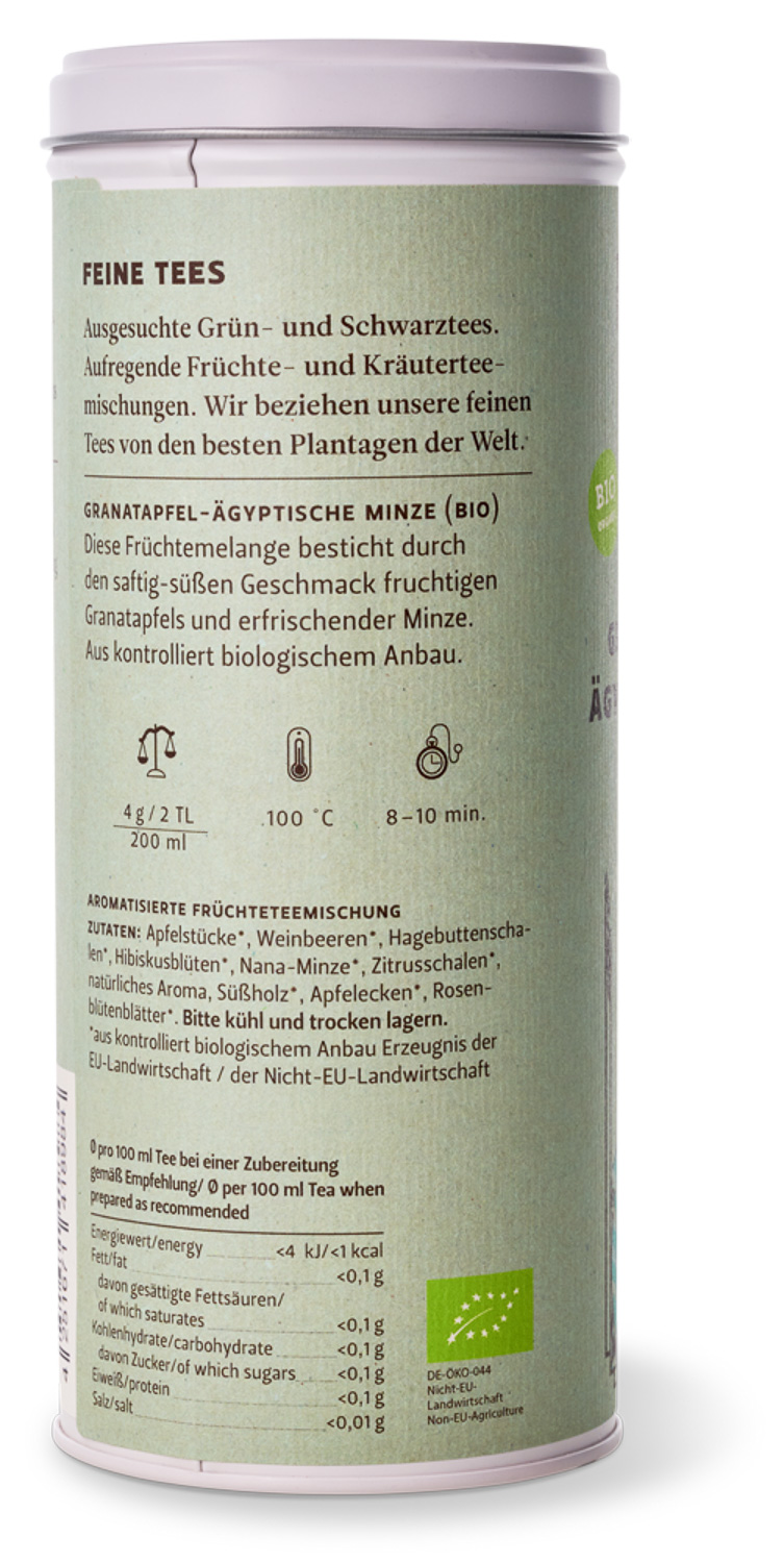 Granatapfel Ägyptische Minze BIO №068 Granatapfel Ägyptische Minze BIO №068