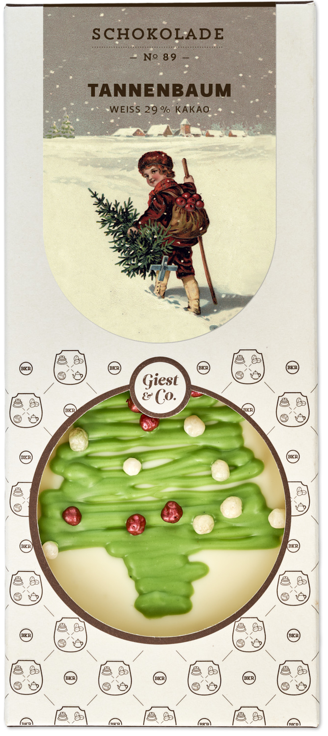 BKR Tafel - Nr. 89 - Tannenbaum - weiss