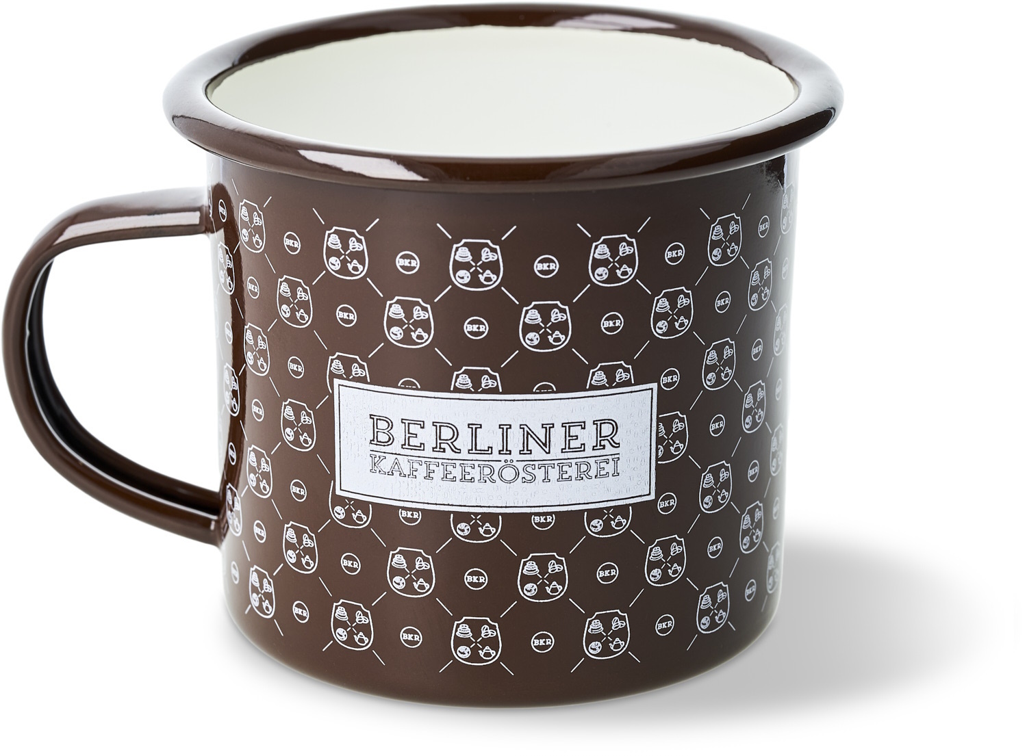 Kaffeetasse mit BKR-Logo, braun (350 ml)