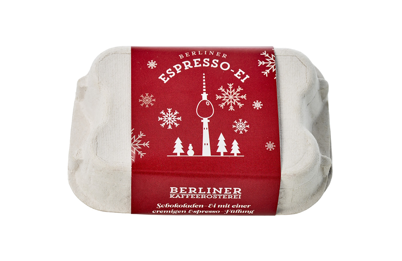 Weihnachts-Espresso-Eier - 6 Stück