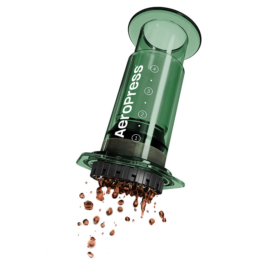 AeroPress® - Clear Coffee Press inkl. 100 Filter (Original in durchsichtig Grün) AeroPress® - Clear Coffee Press inkl. 100 Filter (Original in durchsichtig Grün)