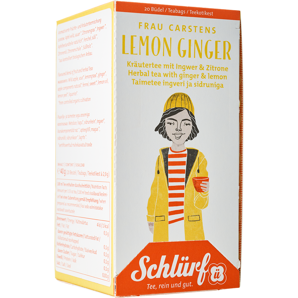 Schlürf - Büdel - Frau Carstens Lemon Ginger BIO